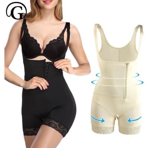 6XL Women Sexy Body Building Shaper Slimming Waist Corset Bodysuits Thigh Shapewear Lift Butt Lace