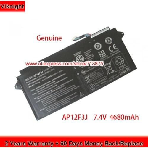 Genuine 7.4V 4680mAh AP12F3J Battery for ACER Aspire S7-391 Ultrabook S7-392 S7-393 Series Laptop