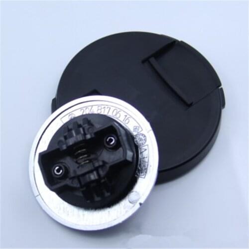 Car Emblem fit for Benz Hood Black Flat Laurel Wreath Front Badge 57mm Blue/Black