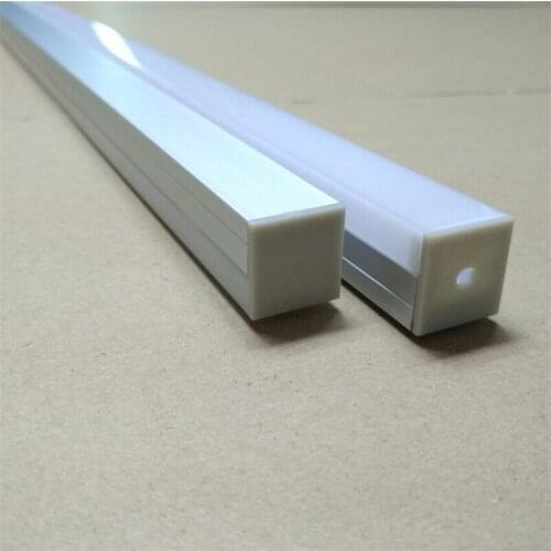Free Shipping Hot aluminum profile for LED-trip aluminium housing with Pc cover 15pcs/lot,2 meters/pcs