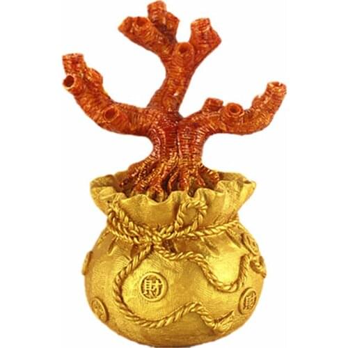 Money Hand Beaded ornaments Fortune tree Creative Fashion Home Crafts Recruitment Feng shui ornaments small pocket Basin