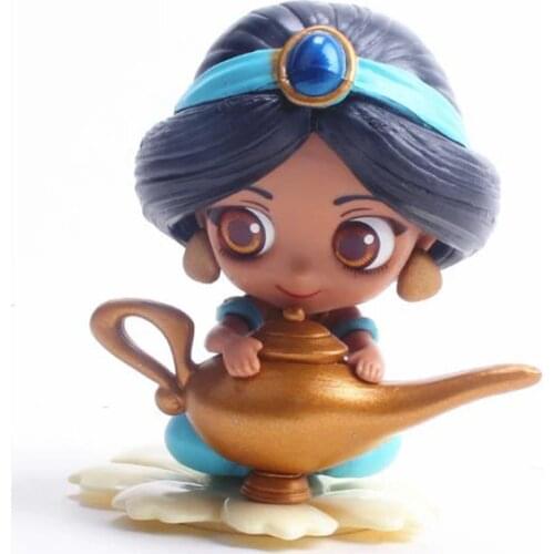 Disney new cute Princess Q Posket Princess Action Figures PVC Model Dolls decor birthday party Kids Toy Christmas gift