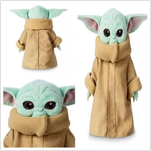 Disney Cartoon Figures Force Awakens Mandalorian Master Yoda Baby Action Figure Plush Dolls Peluche Kids Toys for Boys Gifts