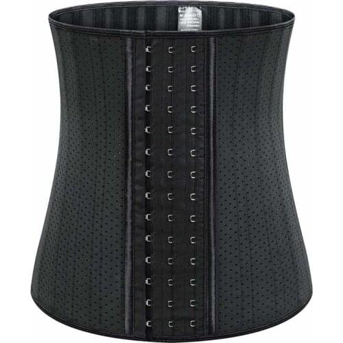 New 25 Steel Bone Latex Waist Trainer Underbust Corset Women Binders And Shapers Training Cincher Colombian Girdle Slimming Belt