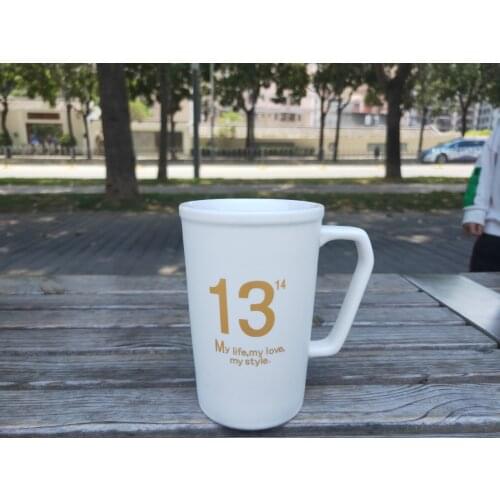 Nordic ins style Matt finishing Creative love Couple creamic Mugs flower Water Mugs Office