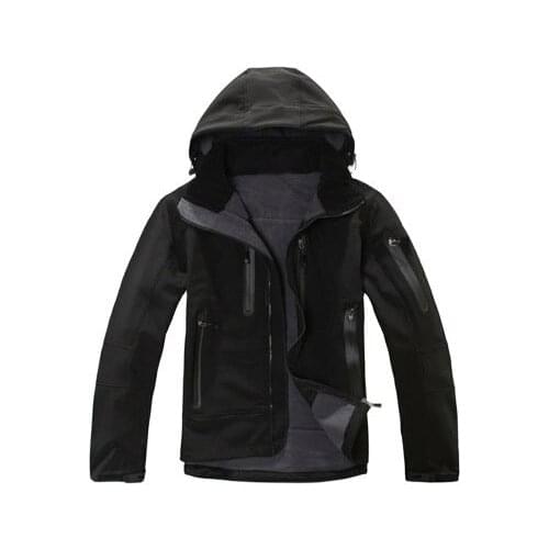 Outdoor softshell jacket mens fleece fleece outdoor travel jacket windproof and warm jacket
