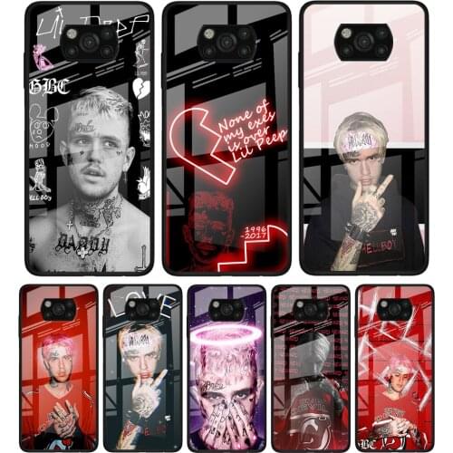 Lil Peep for Xiaomi Poco X3 NFC F3 M2 F3 F2 X2 X3 Pro Redmi Note 8 9 10 Pro 8T 9T 9S Tempered Glass Phone Case Coque
