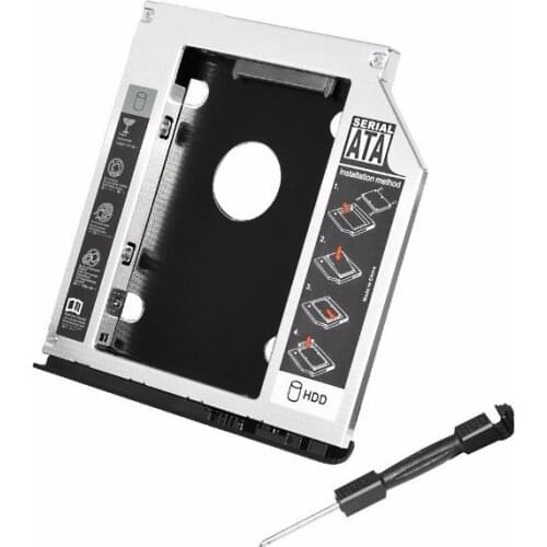 New dedicated 2nd HDD SSD Caddy for HP EliteBook 2530p 2540p Hard Drive Case With bezel