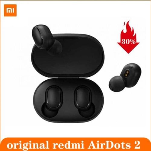 Original Xiaomi Redmi AirDots 2 Earphone Wireless Bluetooth 5.0 Headset Left Right Low Lag Mode Mi True Wireless Stereo Earphone