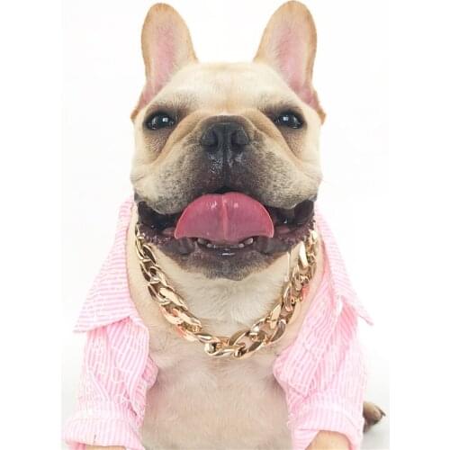 Pet Necklace Fashion Dog Accessories No Discoloration In Electroplating Cat Collar Bago Fadou Pet Jewelry Necklace Dog Chain