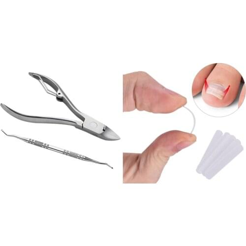 PARON 10Pcs Curved Bs Brace Toenails Paronychia Correction Tool Foot & 2Pcs Toenail Corrector Ingrown Foot Care Tool
