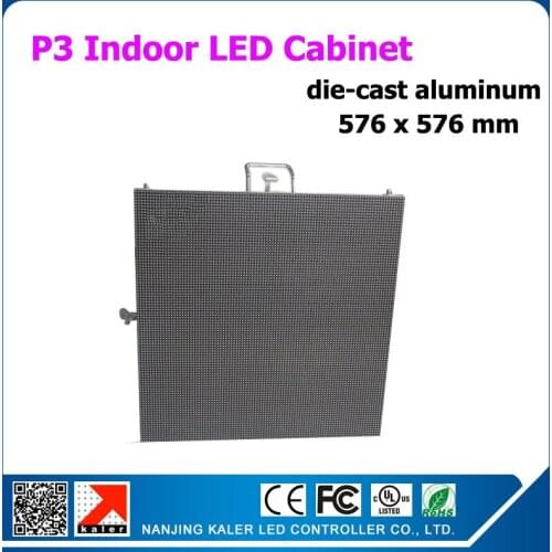 TEEHO Promotion !die-cast aluminum p3 led smd2121 indoor full color led display cabinet 20''x20'' rental led display billboard
