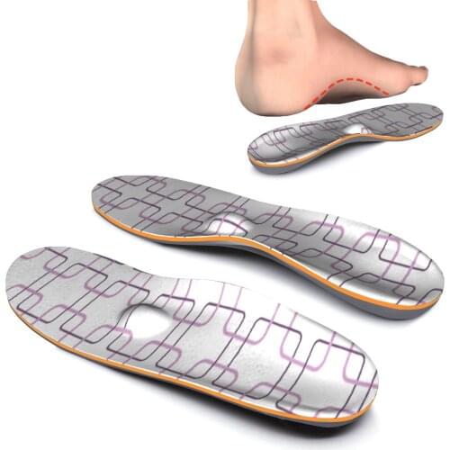 Pink EVA-Orthopedic Arch Support Insoles for Flatfoot Fasciitis,High Arched Foot,Feet Valgus, Full Length Unisex, iFitna