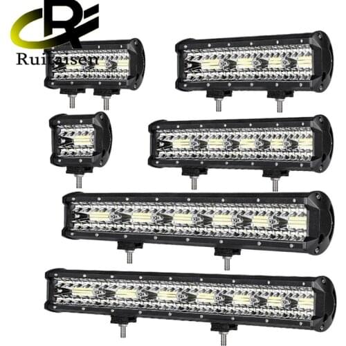 Row Combo Led Light Bar 4 7 9 12 15 18 20 inch Led Work Light Driving Offroad Boat Car Tractor Truck 4x4 SUV ATV UTV UAZ