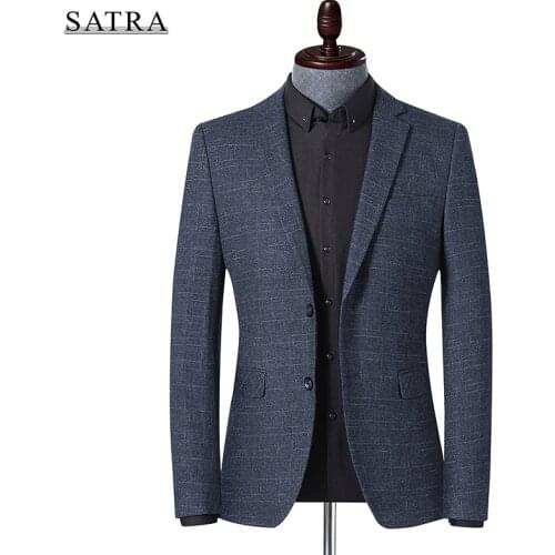 Satra 2021 new arrival high quality Business casual men,mens suits casual fashion jackets,dark blue versatile suit