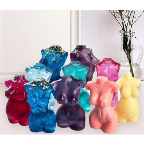 3D Body Shape Silicone Mold DIY Crystal Epoxy Resin Candle Mold Handicraft Jewelry Decoration Acessories Candle Making Supplies