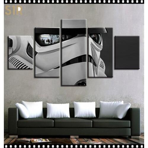 Star War Decorations for 5 Part Movie HD Poster Living Room Decoration Room Decor Anime Wall Art Star War Poster Wall Decor
