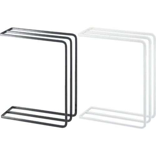 Towel Rack Stand Freestanding 3 Tier Vertical Iron Rag Storage Towel Rack Kitchen Supply Home Tableware Dish Cloth Holders