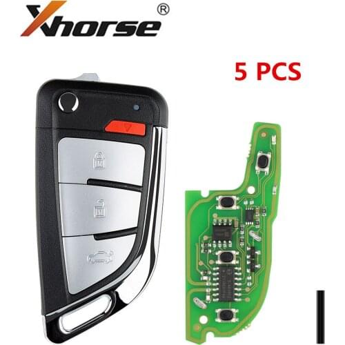 Xhorse XEKF20EN Super Remote Knife Type 4 Buttons with Super Chip 5pcs/Lot