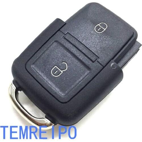 10pcs/lot Replacement car keys for Vol kswagen 2 buttons remote key cover housing blank fob