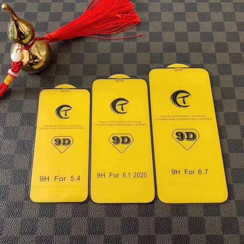 10pcs 9D Full Cover Tempered Glass Film For iPhone 12 pro Max Tempered Glass Screen Protector For iphone12 12pro 12Max