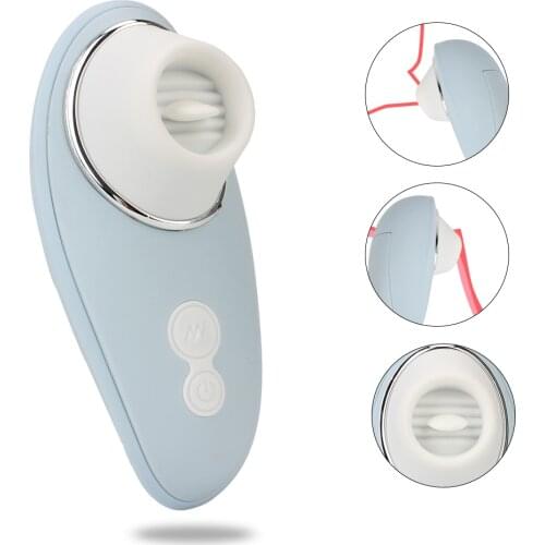 Female Masturbator Sex Toys for Women Clitoris Stimulator Tongue Oral Licking Vibrator Nipple Sucker massage Vibrator