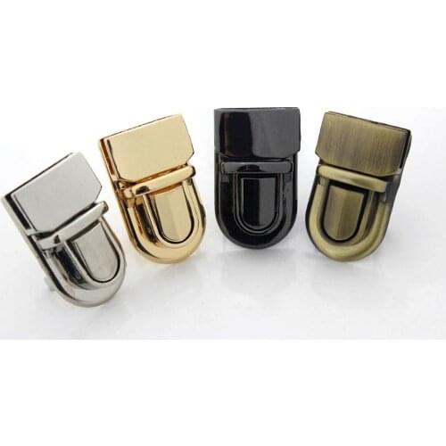 1pcs Metal Durable Buckle Tongue Lock Push Lock For DIY Handbag Bag Purse Luggage Hardware Closure Bag Parts Accessories