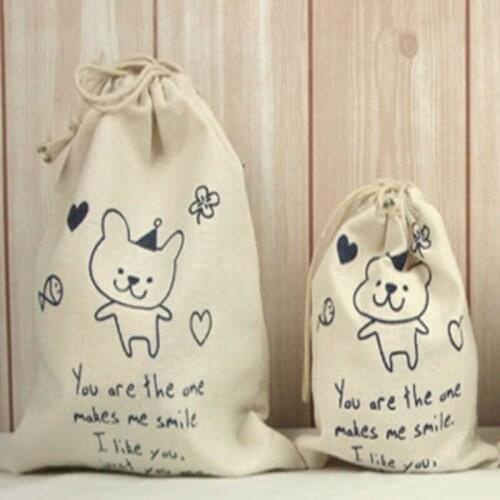 100pcs wholesale jute linen drawstring jewelry dust bags custom storage pouches for toiletry shaver packaging