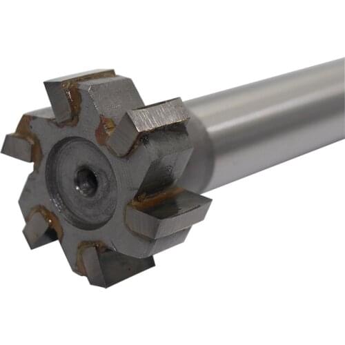 2pcs 32mm * 12mm 6Flute alloy straight shank T-slot milling cutters used in milling metal processing cnc Milling Machine Tool