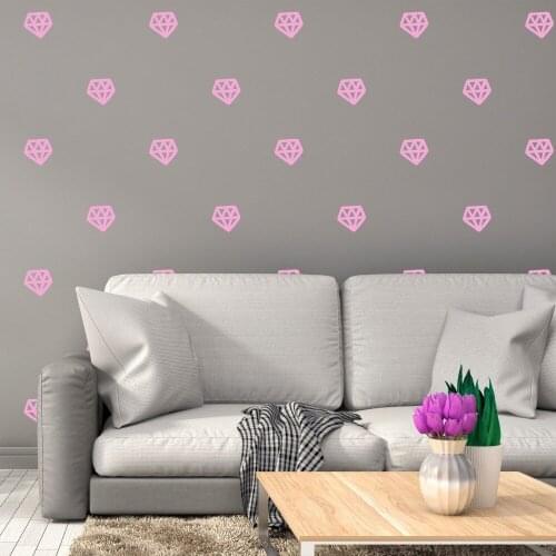 Fashion 36 pcs set Diamond Wall Decal Vinyl Sticker Home Decor Kids Room Mural Vinyl Art Sticker S-16