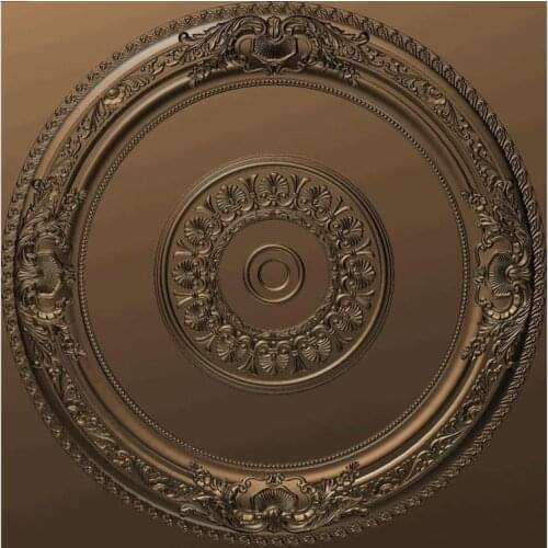 3d model relief for cnc in STL file format rosette_35