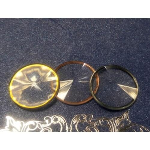 Watch accessories suitable for tungsten steel pinnacle watch mirror glass mens wear silver silver mei gold three colors