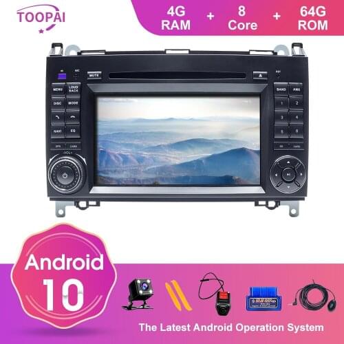TOOPAI Android 10 For Mercedes Benz Sprinter Viano Vito B-class B200 B180 Car Multimedia Player GPS Navi DVD Auto Radio Stereo