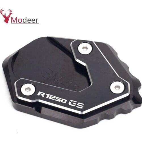 For BMW R1200GS LC R1250GS Adventure F750GS Motorcycle CNC Kickstand Side Stand Enlarge Extension Pad Support Accessories