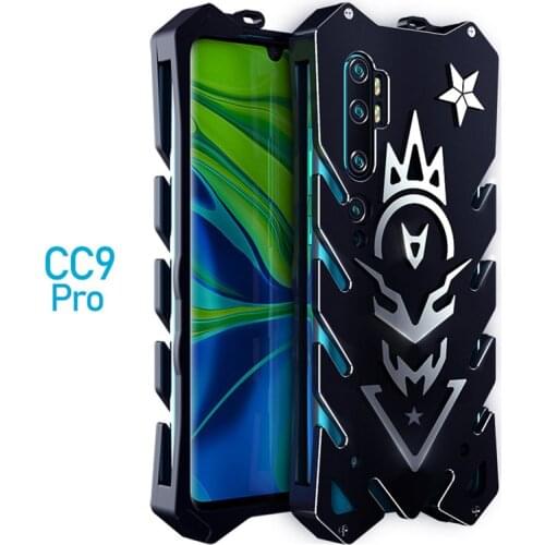 For Xiaomi Mi Note 10 Zimon Luxury New Thor Heavy Duty Armor Metal Aluminum Phone Case For Xiaomi Mi Note 10 Pro Case