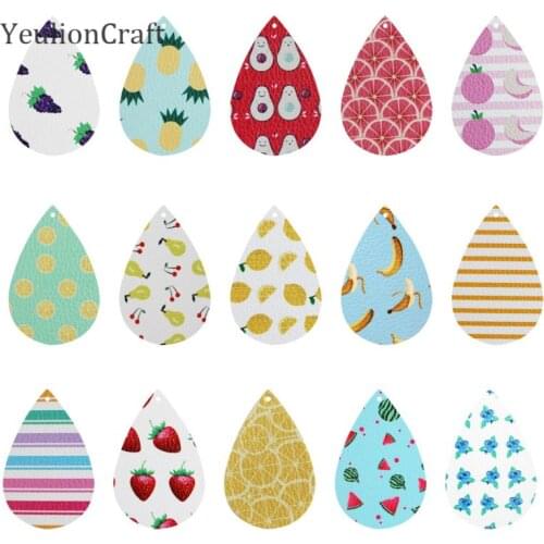 Chzimade 10Pcs Leather Pads Craft Tool Kit Handmade Diy Earrings Earpin Jewelry Material Leather Making Tools Accessories