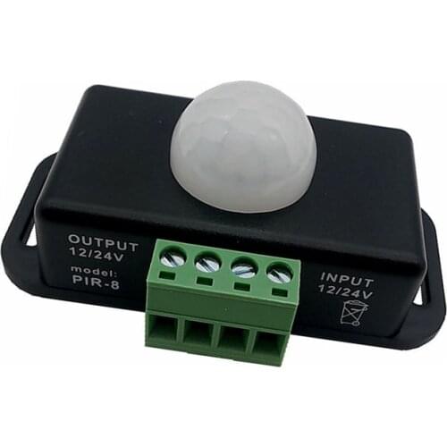 DC 12V/24V Body Infrared PIR Motion Sensor Switch For LED Light Strip Automatic Detector Switch For 3528 5050 5630 3014 Strip