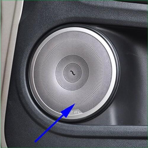 For Honda HRV HR-V Vezel 2014-2016 Interior Door Speaker Ring Circle Sound Audio Speaker Sticker Molding Cover Trim Car Styling