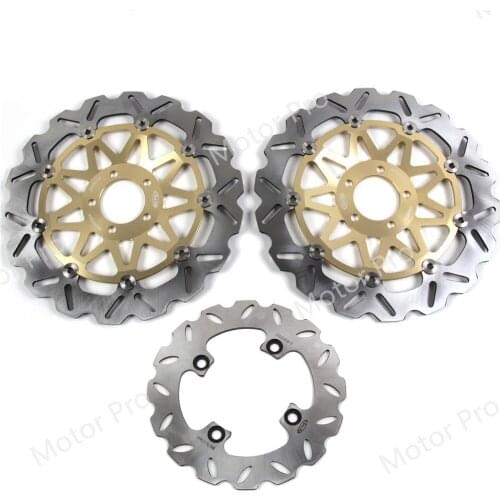 For Kawasaki Ninja ZX9R 2000 2001 2002 2003 Front Rear Brake Disc Disk Rotor Kit Motorcycle ZX-9R ZX 9R 900 00 01 02 03 BLACK