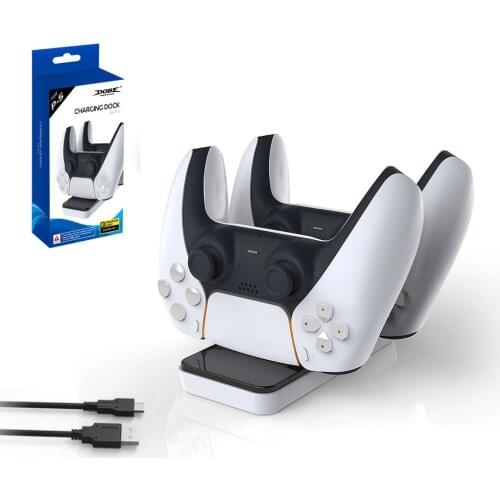Dual Type C USB Charging Holder Gamepad Power Dock Charger Stand Charge Cable for Sony Playstation DualSense 5 PS5 Controller
