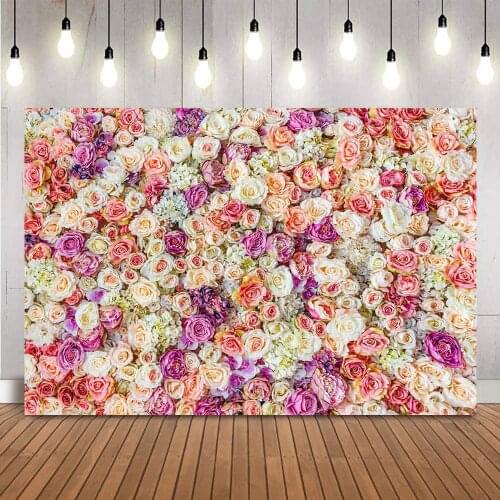 Photography backdrop white floral wedding bridal shower photo booth background photocall boda rose flowers background for photo