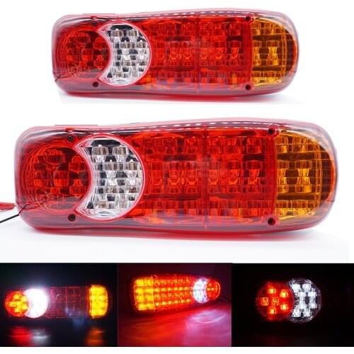 24V Truck LED Tail Light Warning Rear Lamp Boat Trailer Stop Reverse Safety Indicator Lights for Trailer Truck Car taillights