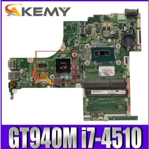 For HP 15-AB Laptop Motherboard 841911-601 With I7-5500U CPU GT940M GPU DAX12AMB6D0 Motherboard 15-AB mainboard test 100% OK