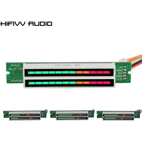 Mini Dual 12 Level indicator VU Meter Stereo Amplifier Board for power AMP Signal indicator Level Display