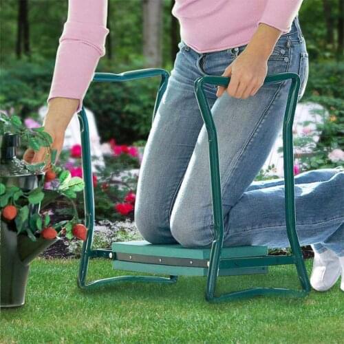 Multifunctional Portable Foldable Knee Protector Garden Seat Stool Bench with Soft Kneeling Pad Knee Protection Foldable Stool