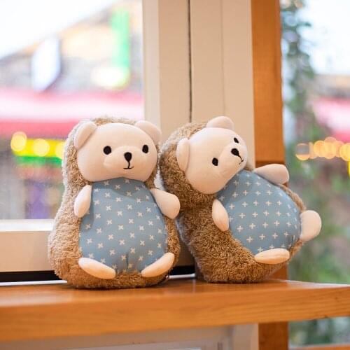 25cm Soft Cute Cartoon Hedgehog Bear Plush Toys Stuffed Lovely Animals Pillow Doll For Girls Kids Friends Birthday Gifts