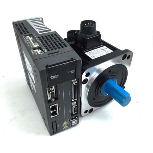 Delta original authentic ASD-A2-1021-M+ECMA-E11310RS, CANopen AC servo motor drive kits 1.0kw 2000rpm 4.77Nm 130mm frame