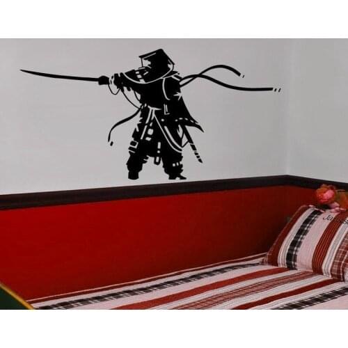 Kendo Sticker Samurai Decal Ninja Poster Vinyl Art Wall Decals Car Name Parede Decor Mural Kendo Sticker