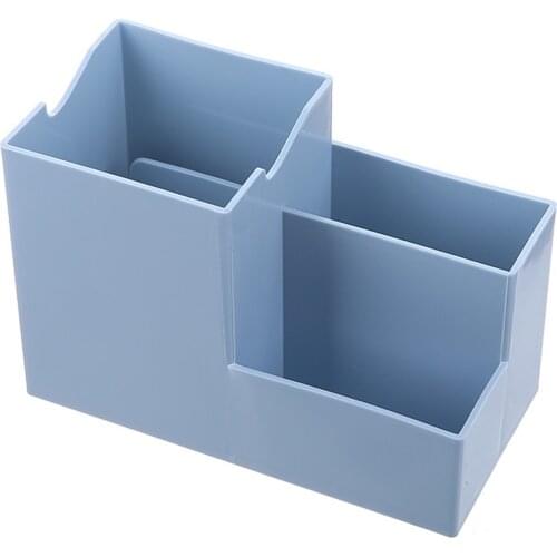 Home Non Slip Stand Desktop Organizer Office School Cosmetic Pen Holder Mobile Phone Bracket Storage Case Multi-function Pencil