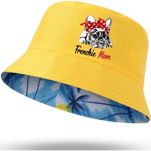 New Cute French Bulldog Mom Funny Frenchie Gift Print Men Women Bucket Hat Outdoor Panama Fishing Cap Fisherman Hat Fishing Hat